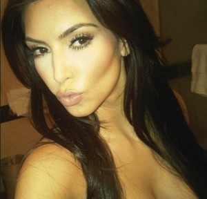 Kim Kardashian's duckface selfie